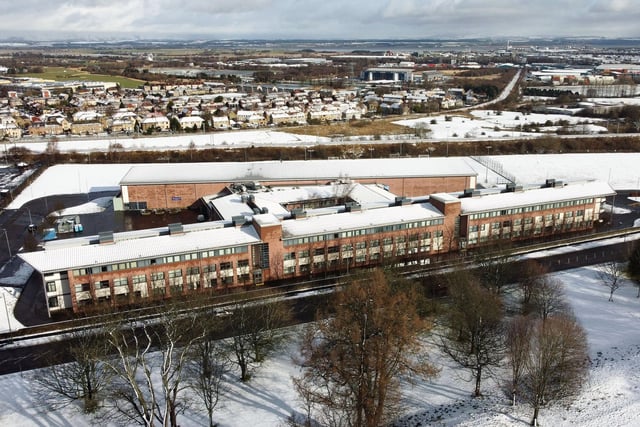 Looking down on Graeme High School