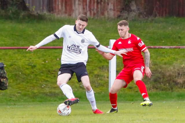 Alan Docherty (left) is back in action for Linlithgow Rose after 10-week lay-off (Library pic by Scott Louden)