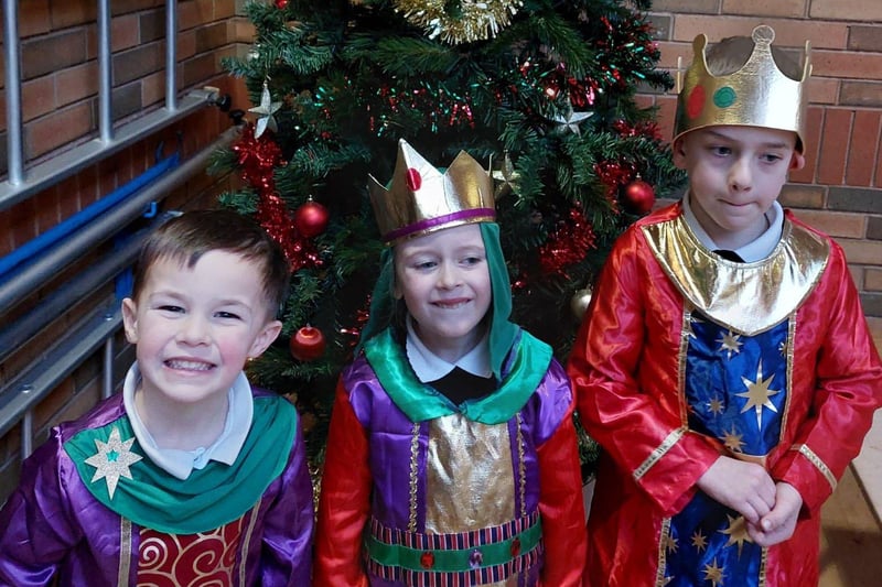 Beautiful colourful costumes for the three kings