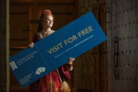 One of Stirling Castle’s past residents invites people across Scotland to visit for free. The castle is one of many iconic sites offering free entry on the first Sunday of the month, from October – March, with Historic Environment Scotland’s Historic Sundays. To pre book, and for participating sites visit HistoricSundays.scot.  (Pic: Rob McDougall)