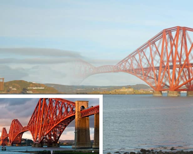 Forth Bridge materialises in stages at the start of the new Historic Environment Scotland video campaign, which was launched this week. (Pics: Bill Walsh and Paul Maguire)