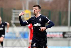 Craig McGuffie netted a first career hat-trick against Peterhead (Pics by Michael Gillen)