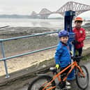 After 22 miles on their bikes, Murray and Thomas completed their challenge.