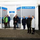 Keeping Larbert and Stenhousemuir Beautiful members are appealing for donations to fund a 24/7, community-owned defibrillator. Picture: Michael Gillen.