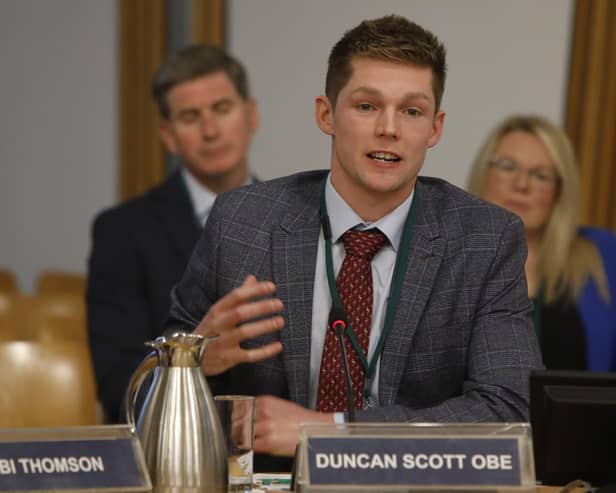 Duncan Scott gives evidence to the Scottish Parliament's Citizen Participation and Public Petitions Committee Pic: Andrew Cowan/Scottish Parliament