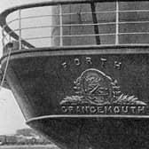 Carron company crest on 'Forth', the last ship built for Carron Shipping Company.