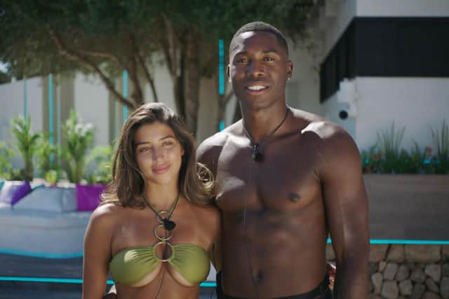 Shannon Singh and Aaron Francis have coupled up on Love Island (ITV)