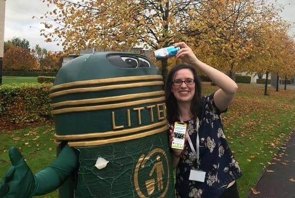 People have a chance to win cash if they take a picture of their litter being using the LitterLotto app
