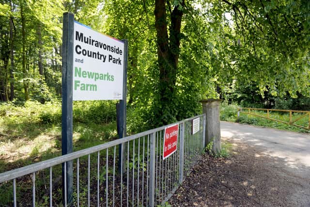 A guinea pig was abandoned in an enclosure at Newparks Farm at Muiravonside Country Park.
