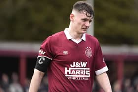 Linlithgow Rose captain Connor McMullan grabbed his side's third goal in their 7-0 thumping of Vale of Leithen (Stock photo: Alan Murray)