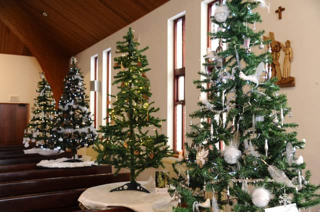 The annual display of decorated Christmas trees this year took place in St Mary's RC Church.