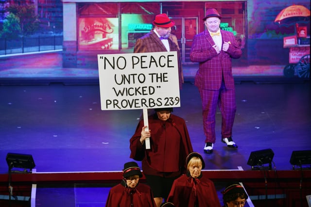 Save-a-Soul Mission members get their message across to the gamblers.