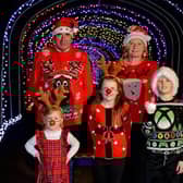 The Donachie family were among the first to explore the longest light tunnel in Scotland. (Pic: Alan Rankine)