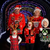 The Donachie family were among the first to explore the longest light tunnel in Scotland. (Pic: Alan Rankine)