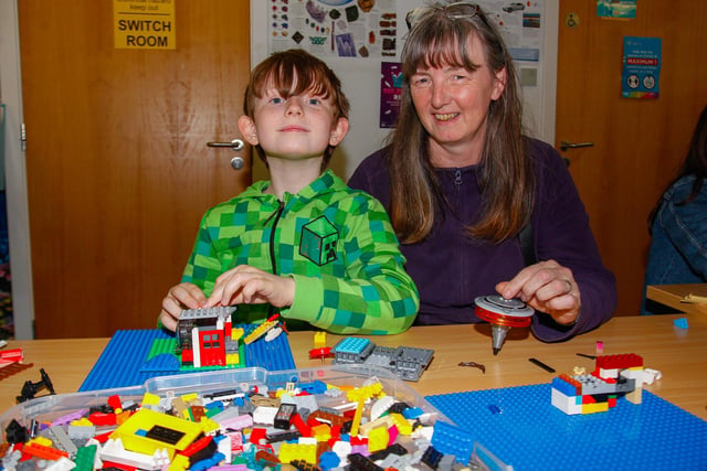 Petra from Stenhousemuir with her son Lewis, 9