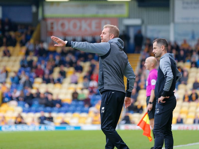 Harrogate Town Manager Simon Weaver with assistant Paul Thirlwell.