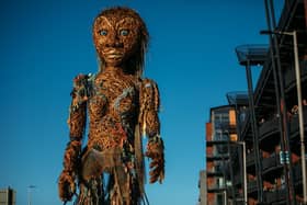 The climate change icon will be coming to Falkirk on Saturday, November 6.