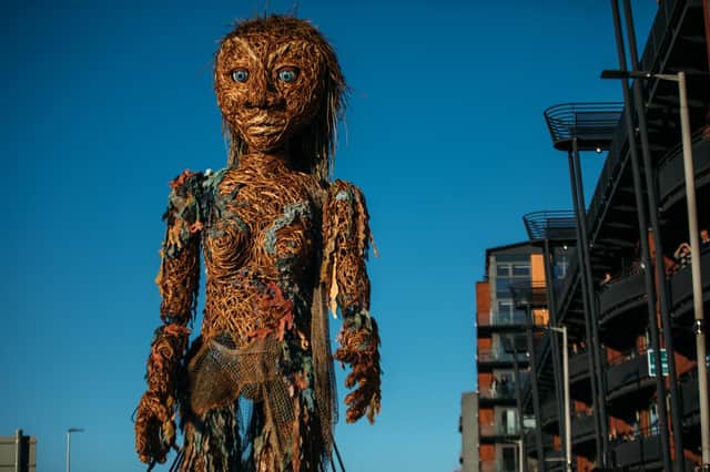 The climate change icon will be coming to Falkirk on Saturday, November 6.