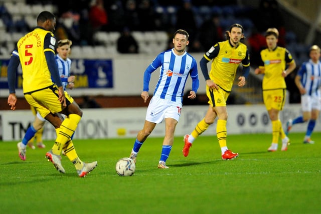Molyneux has been a regular in the starting XI for Pools this season and is expected to continue to lead the line against Stevenage. Picture by FRANK REID