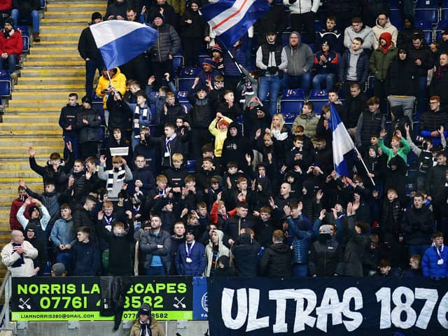 Falkirk's Ultras have given the team fantastic backing at the Falkirk Stadium this season (Pic Michael Gillen)