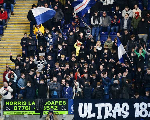 Falkirk's Ultras have given the team fantastic backing at the Falkirk Stadium this season (Pic Michael Gillen)