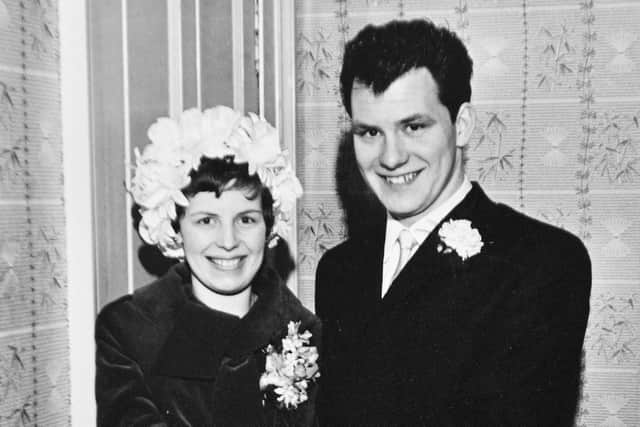 Peter and Christina Jarrett on their wedding day on January 24, 1964. Pic: Contributed