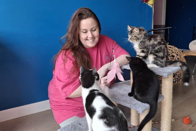 Becky Donnelly and the team at the Kit-tea Cafe in Cockburn Street are celebrating this weekend. Pic: Contributed