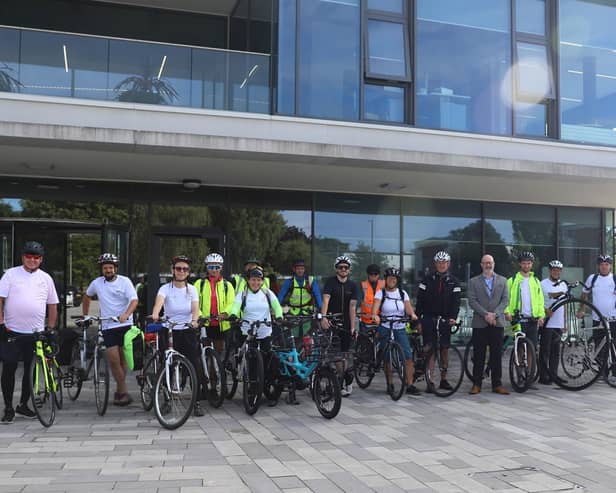 The participants gather at FVC's Falkirk campus