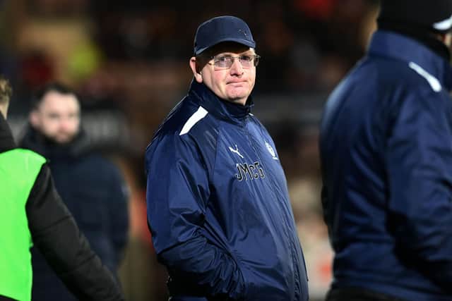 Falkirk manager John McGlynn on the touchline