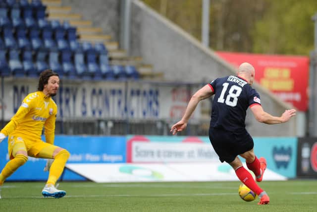 Conor Sammon gave Falkirk the lead in the fourth minute after good play from Robbie Leitch to set him up