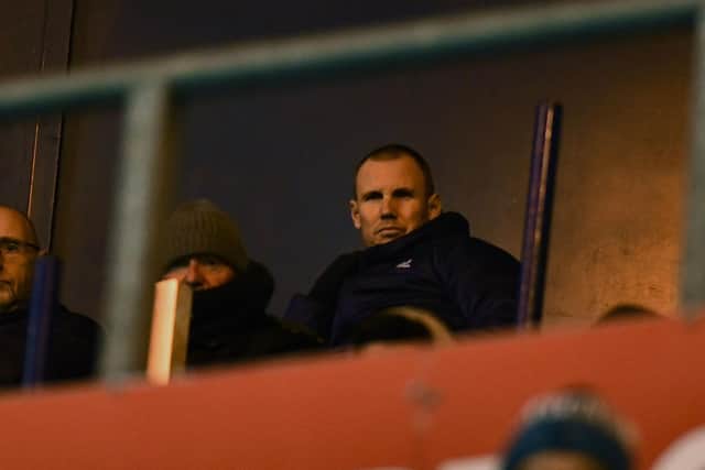 Assistant head coach Kenny Miller was in the stand after being sent off at Cove Rangers