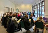 Linlithgow Rock Choir at their first rehearsal