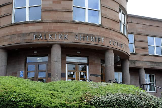 Andrew McLaughlin appeared at Falkirk Sheriff Court last week. Picture: Michael Gillen.