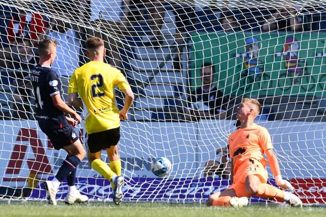 Queen's Park loanee Max Gillies netted a surprise opener for Peterhead on their last visit to Falkirk (Photo: Michael Gillen)