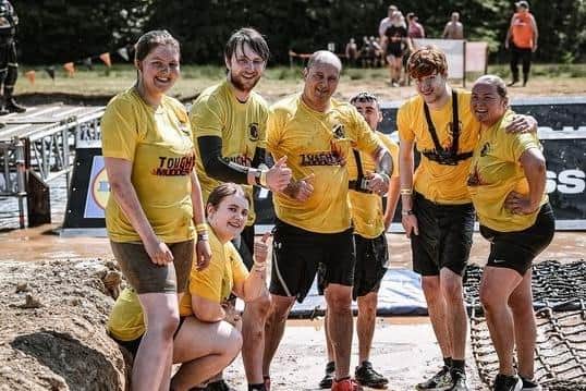 The team from Cash Converters in Falkirk took part in a Tough Mudder event to raise funds for The Scott Martin Foundation. Pic: contributed