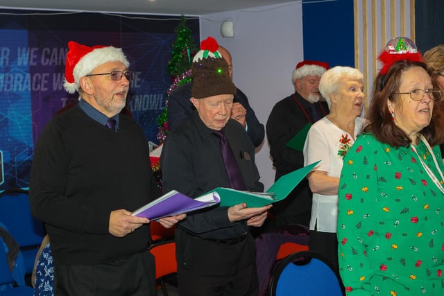 The Sensory Centre Singers choir performed for those attending the fayre.