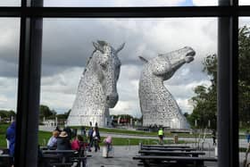 Visitors to the Plaza Cafe at the Helix will soon be able to once again enjoy this view of the Kelpies