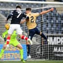 25-01-2020. Picture Michael Gillen. FALKIRK. Falkirk Stadium. Falkirk FC v Forfar Athletic FC. Matchday 22. SPFL Ladbrokes League One. Aidan Connolly 7 and Ross Meechan 2.