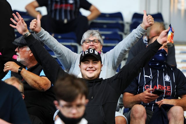 494 days since Falkirk fans were last at a game a crowd of 686 watched the Bairns beat Albion Rovers 5-1 in the Premier Sports Cup