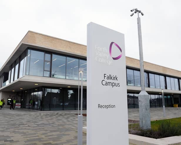 Students at Forth Valley College still awaiting exam results should receive them soon. Pic: Michael Gillen