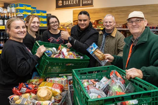 Aldi stores have donated food to charities throughout the Central Scotland area