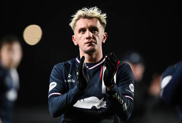 Falkirk's Callumn Morrison at fulltime during a William Hill Championship match between Falkirk and Hamilton Academical at The Falkirk Stadium (Photo by Rob Casey/SNS Group)