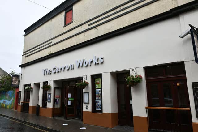 A man sustained a serious head injury after being assaulted near The Carron Works pub in Falkirk. Picture: Michael Gillen.