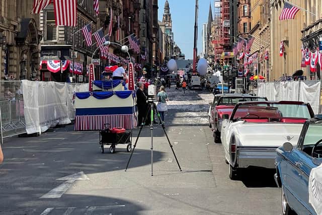 The vintage cars are part of the astronauts homecoming parade