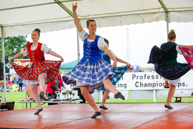 The Highland dancing proved popular.