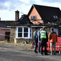 Sadly a man died in Sunday night's fire in Carron