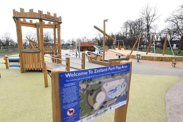 The inclusive playpark in Grangemouth's Zetland Park is what every area should have, according to the Procek family