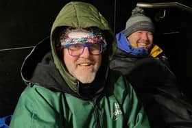 John (left) is hoping readers will join him to raise funds at the Gyle sleep-oot next month.