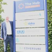 Coversure managing director Graham Lilley celebrates the firm's award
(Picture: Submitted)