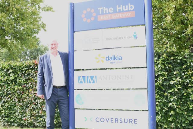 Coversure managing director Graham Lilley celebrates the firm's award
(Picture: Submitted)